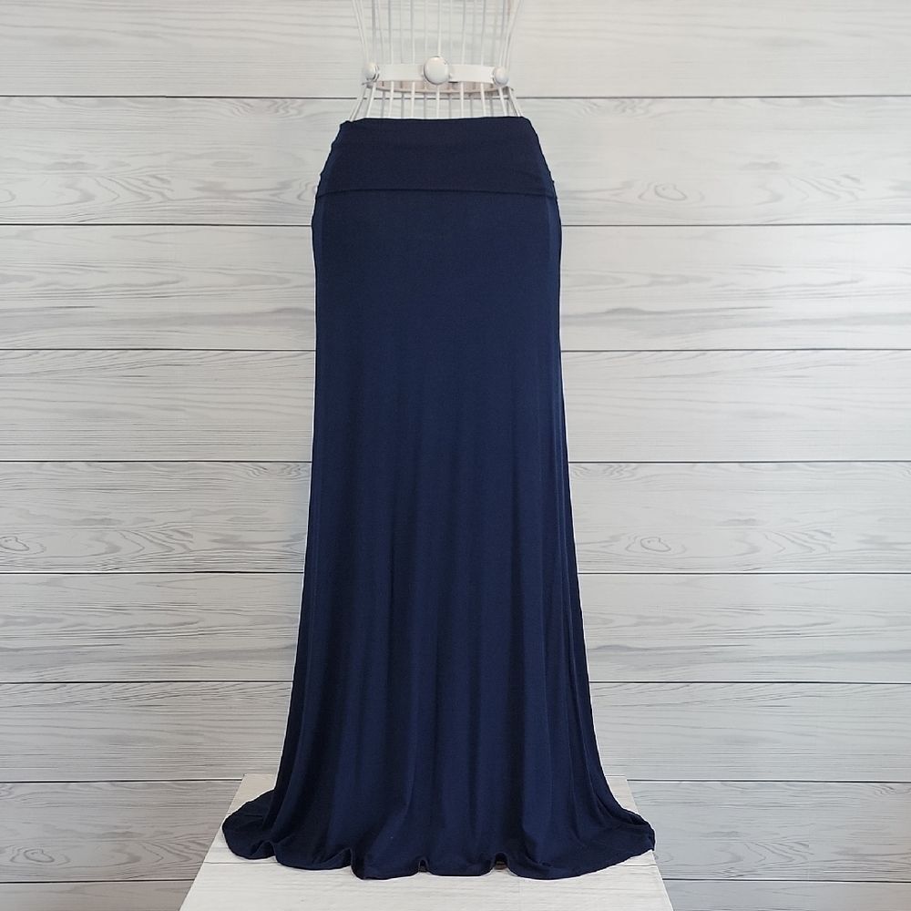 Vanilla Bay Maxi Skirt - Navy Soft Knit Womens Size S
